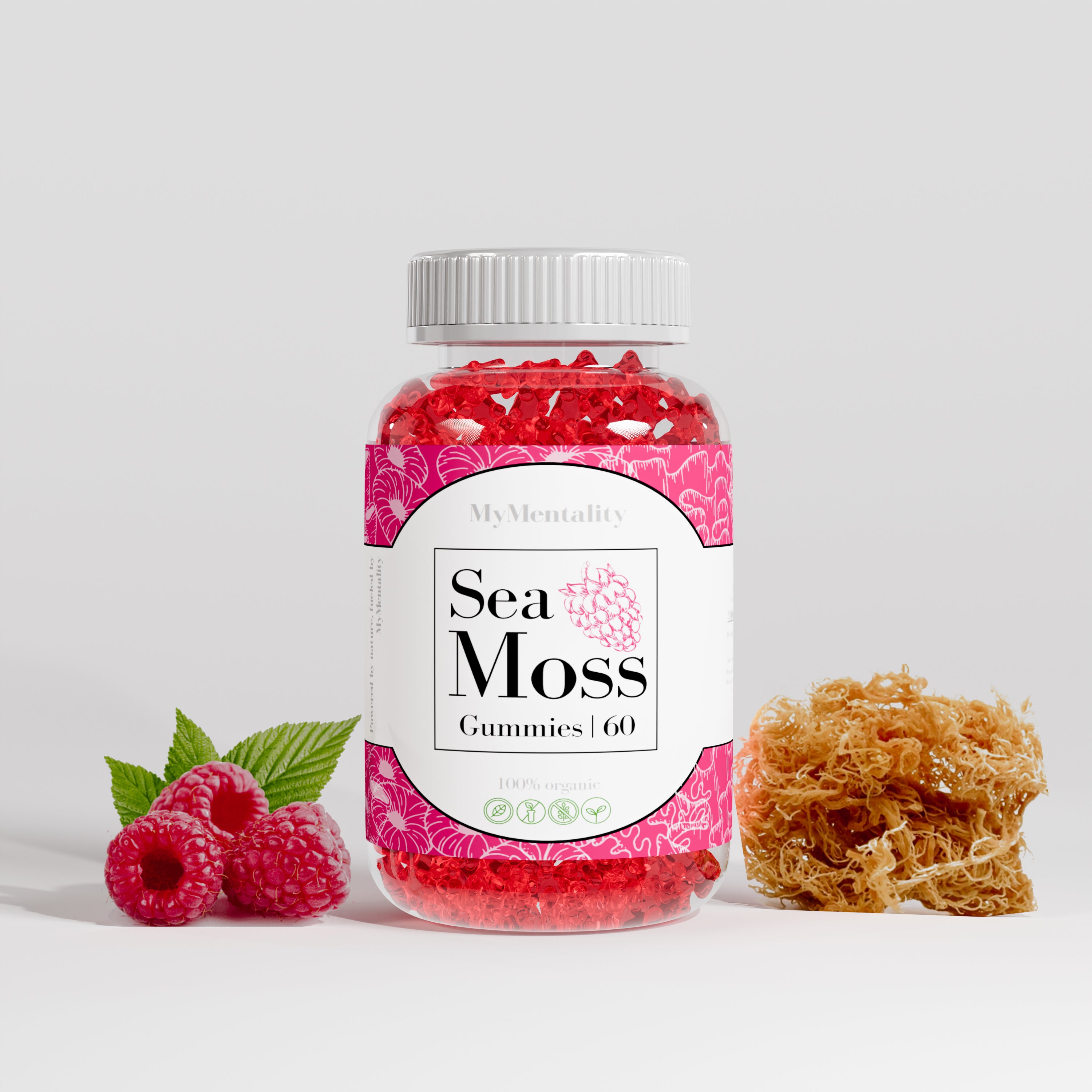 Sea Moss Gummies (Raspberry)