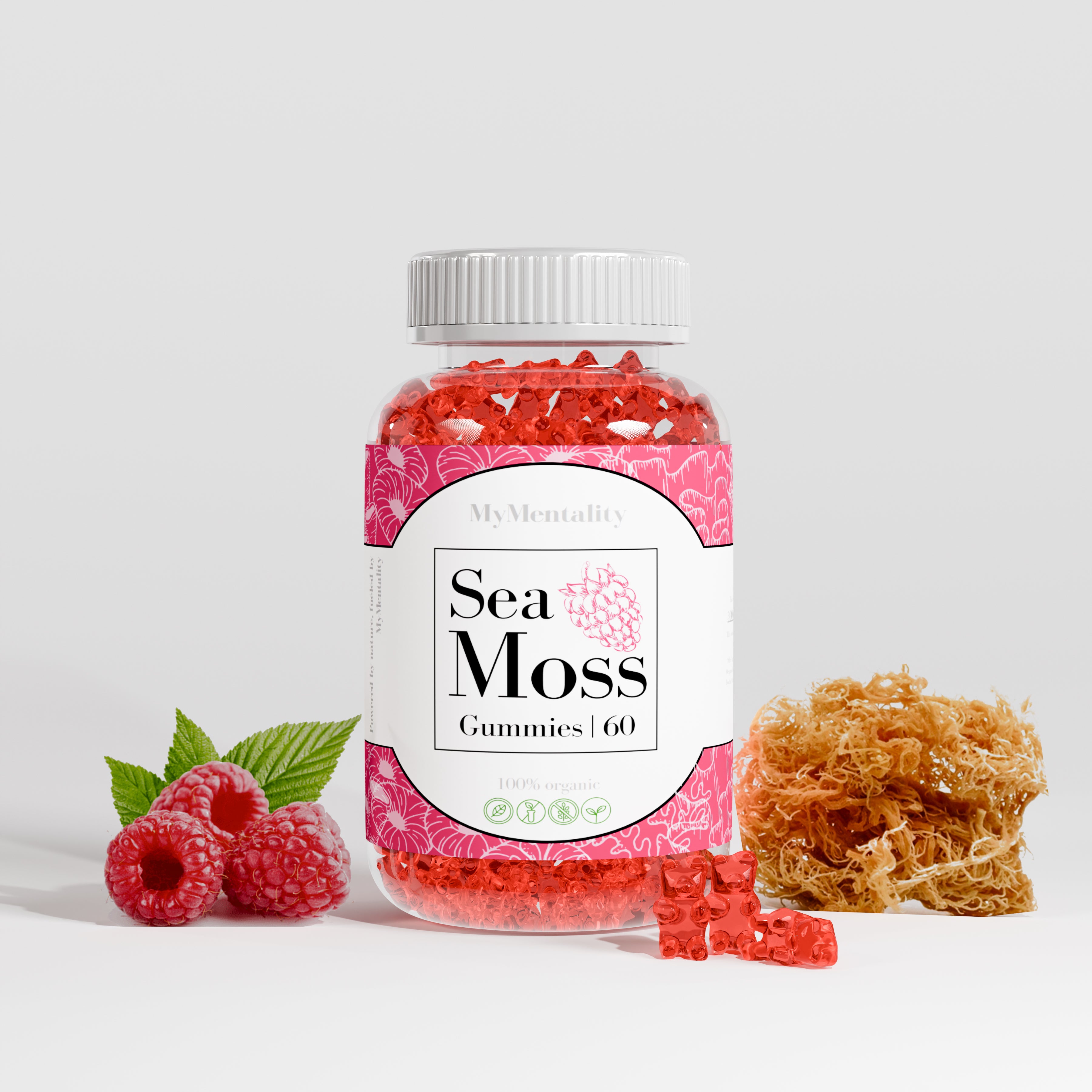 Sea Moss Gummies (Raspberry)